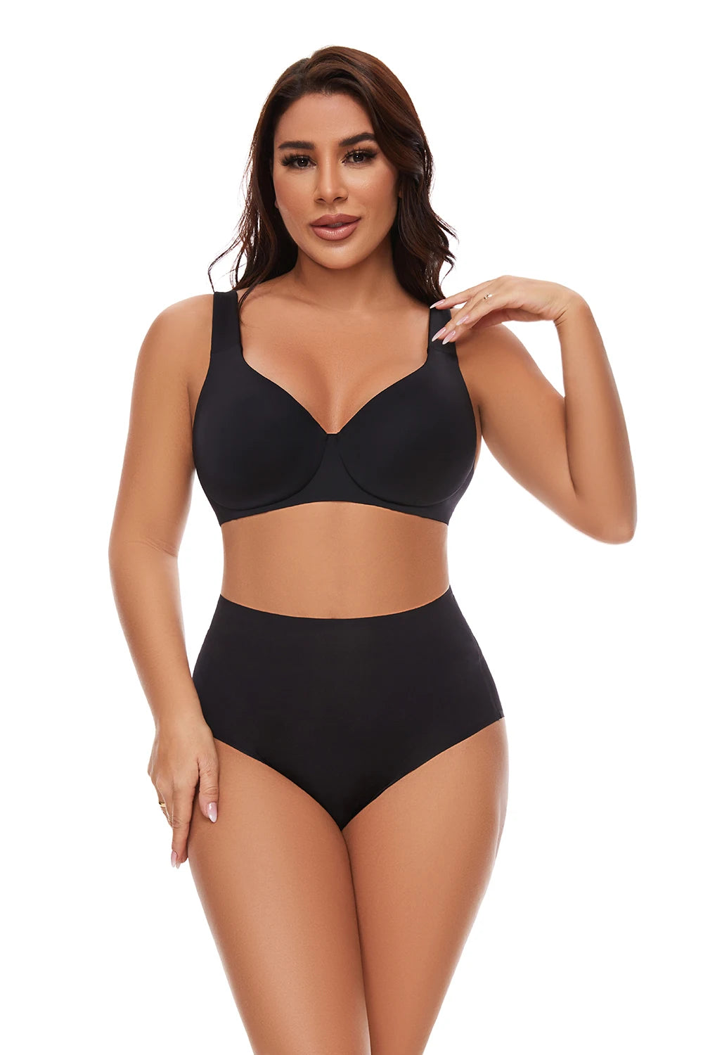 Sheroine Plus Size Underwire Bra Minimizer, Full Coverage Seamless Unlined Bras for Women Unpadded Everyday Support Comfort