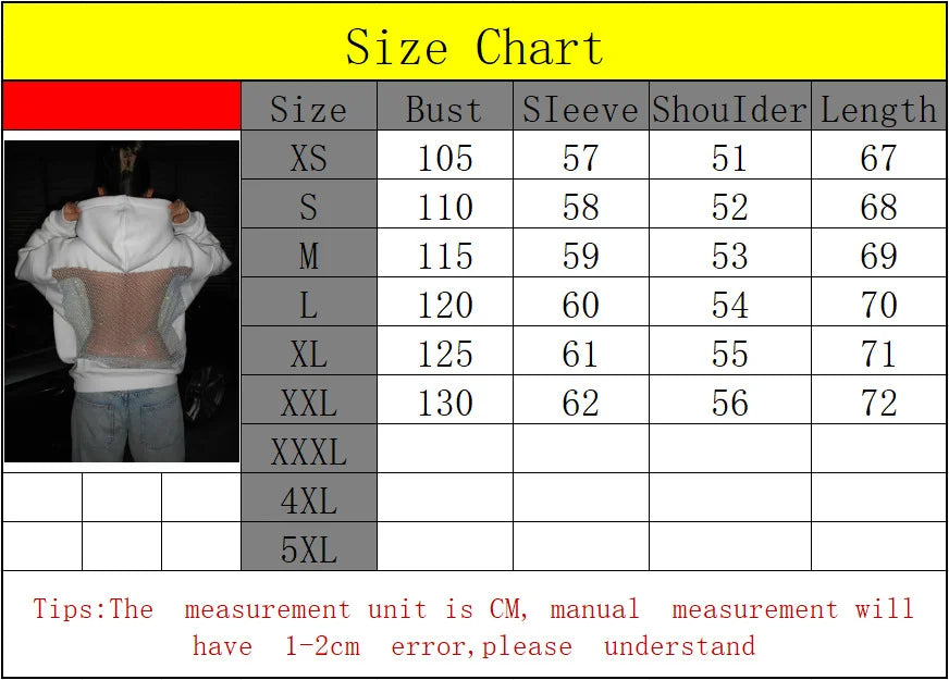 American Gothic Sexy Hollow Mesh Hoodie Y2K Clothes Womens Fashion Translucent Pullover Sweatshirt Casual Long Sleeves Jacket