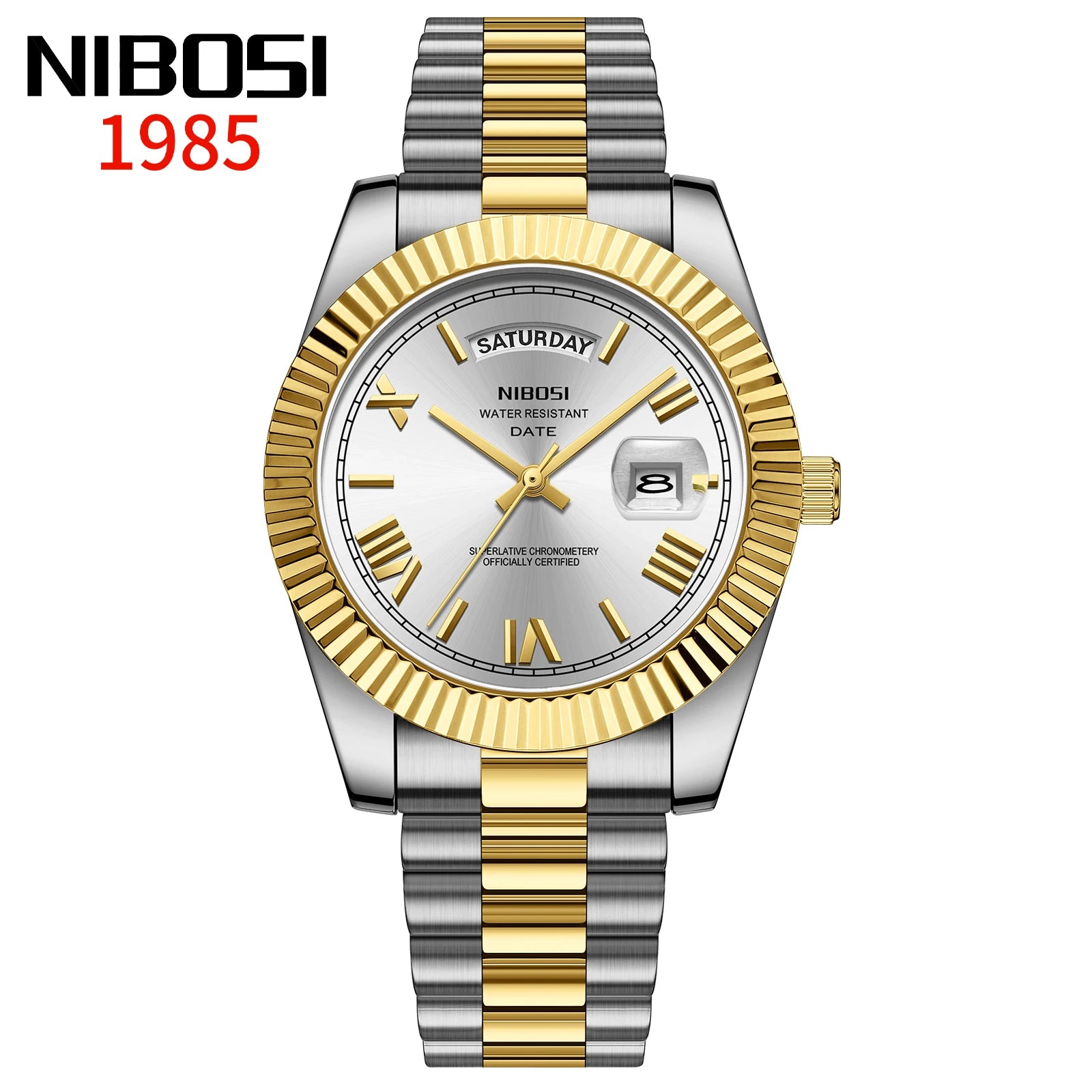 NIBOSI Top Brand Luxury Men Watches Fashion Wristwatch Day Date Miyota Quartz Watch Men Waterproof Steel Male Clock Reloj Hombre