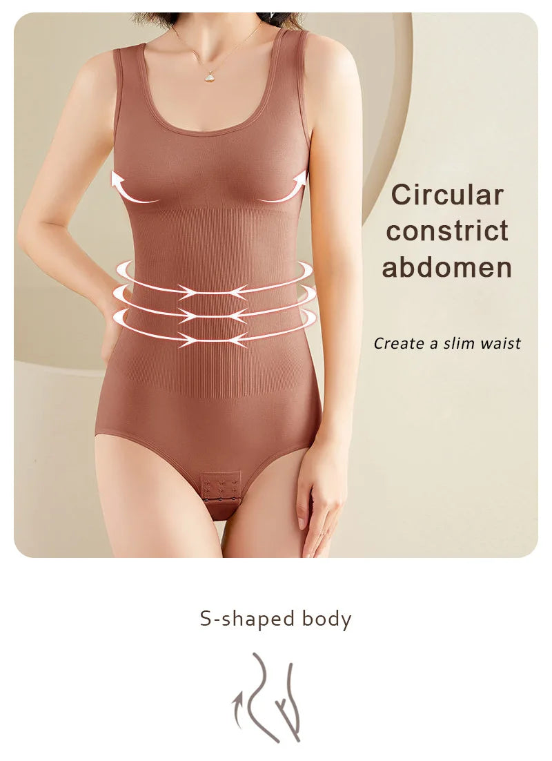 Women Body Shapers Women Bodysuit Tummy Control Shapewear Slimming Bodyshaper Fashion Tanks Sexy Thong Female Slim Jumpsuit