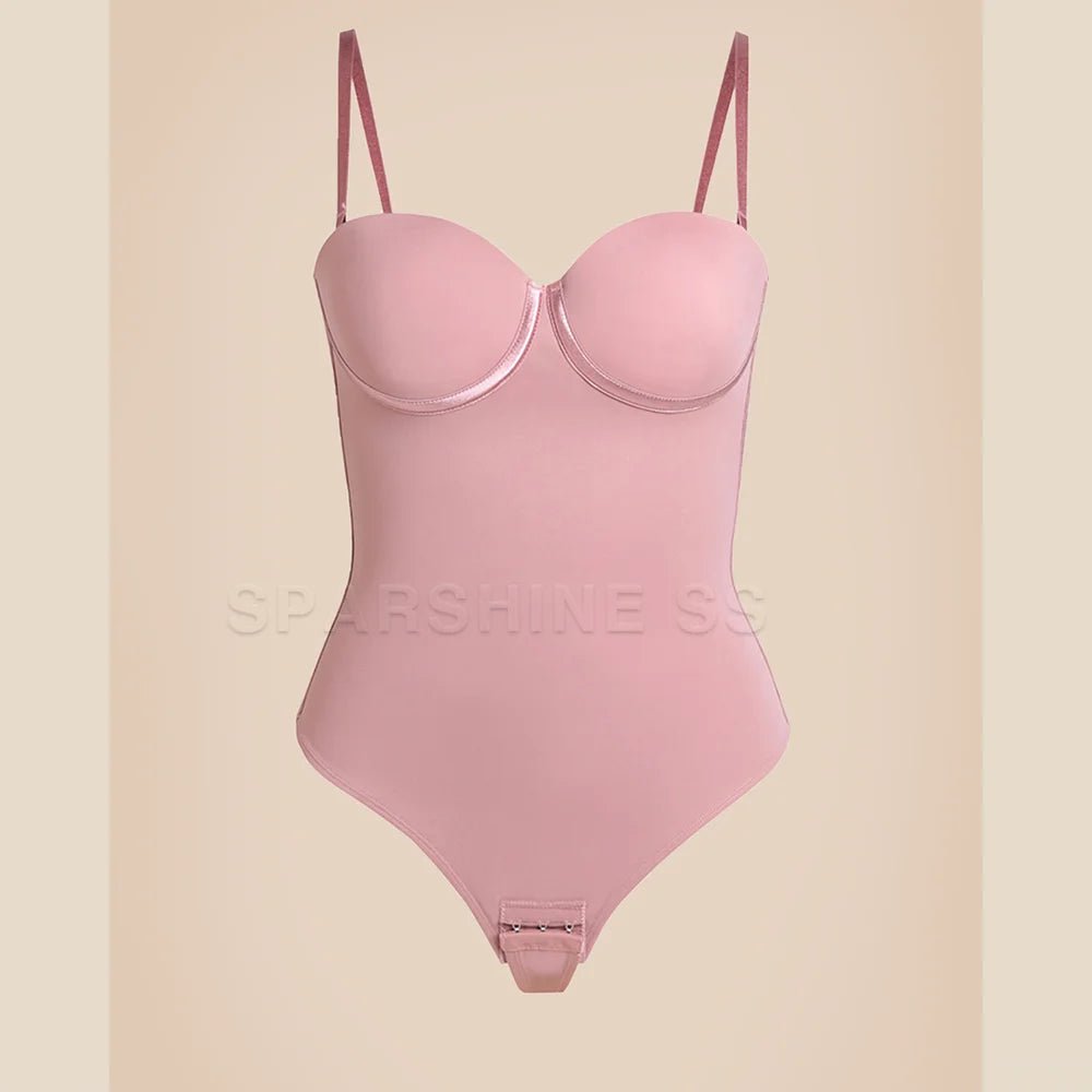 Woman Fajas Shapewear Bodysuits with Bra Stage2-3 Waist Slimming Sexy Seamless One-Piece Body Shaper Trimmer Back Modeling Strap