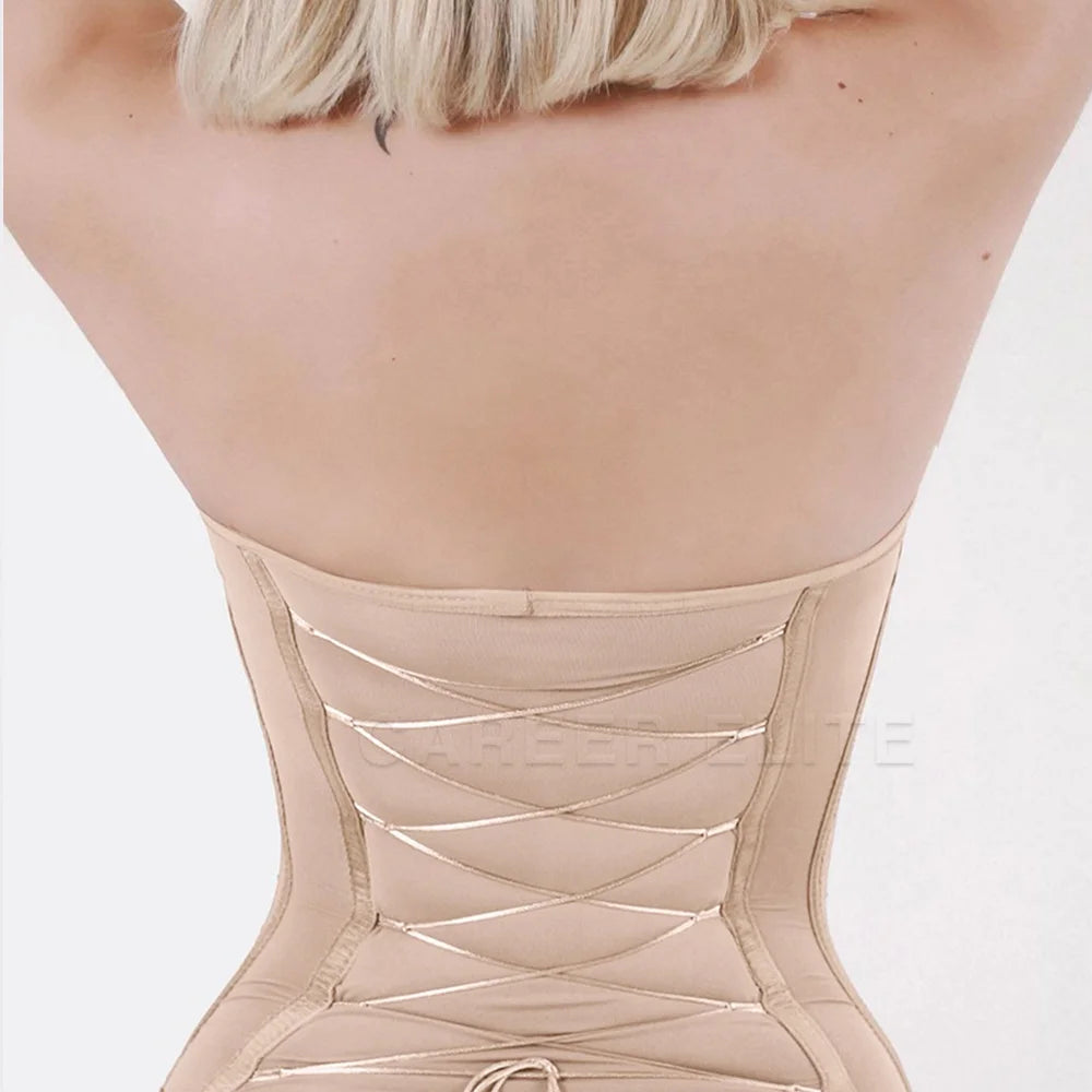 New Triangle Body Shaper Flat Belly Reductive Shapewear Bodysuits with Bra Tummy Control Slimming Sheath Liposuction Surgery