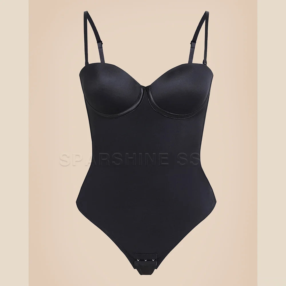 Woman Fajas Shapewear Bodysuits with Bra Stage2-3 Waist Slimming Sexy Seamless One-Piece Body Shaper Trimmer Back Modeling Strap