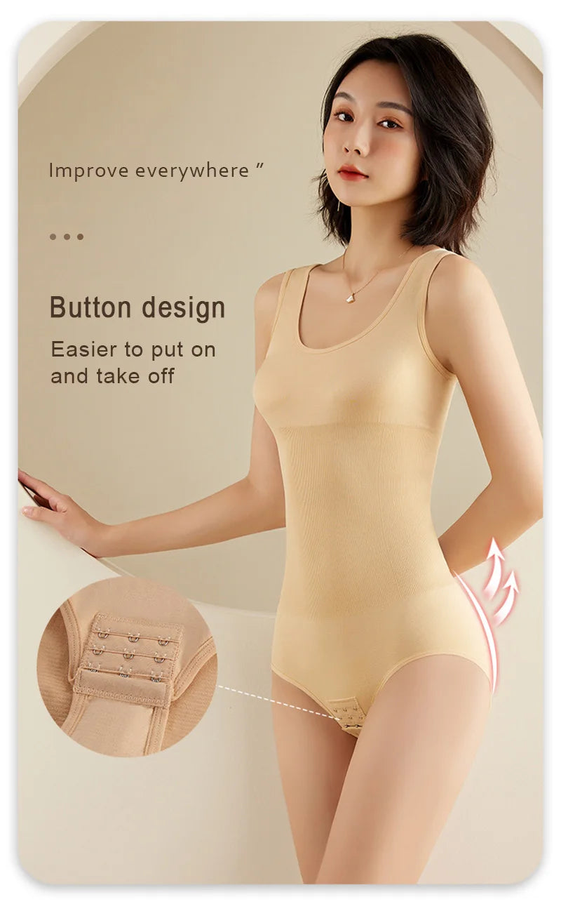 Women Body Shapers Women Bodysuit Tummy Control Shapewear Slimming Bodyshaper Fashion Tanks Sexy Thong Female Slim Jumpsuit