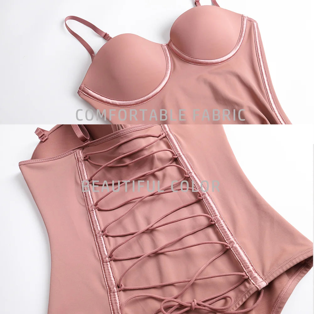 New Triangle Body Shaper Flat Belly Reductive Shapewear Bodysuits with Bra Tummy Control Slimming Sheath Liposuction Surgery