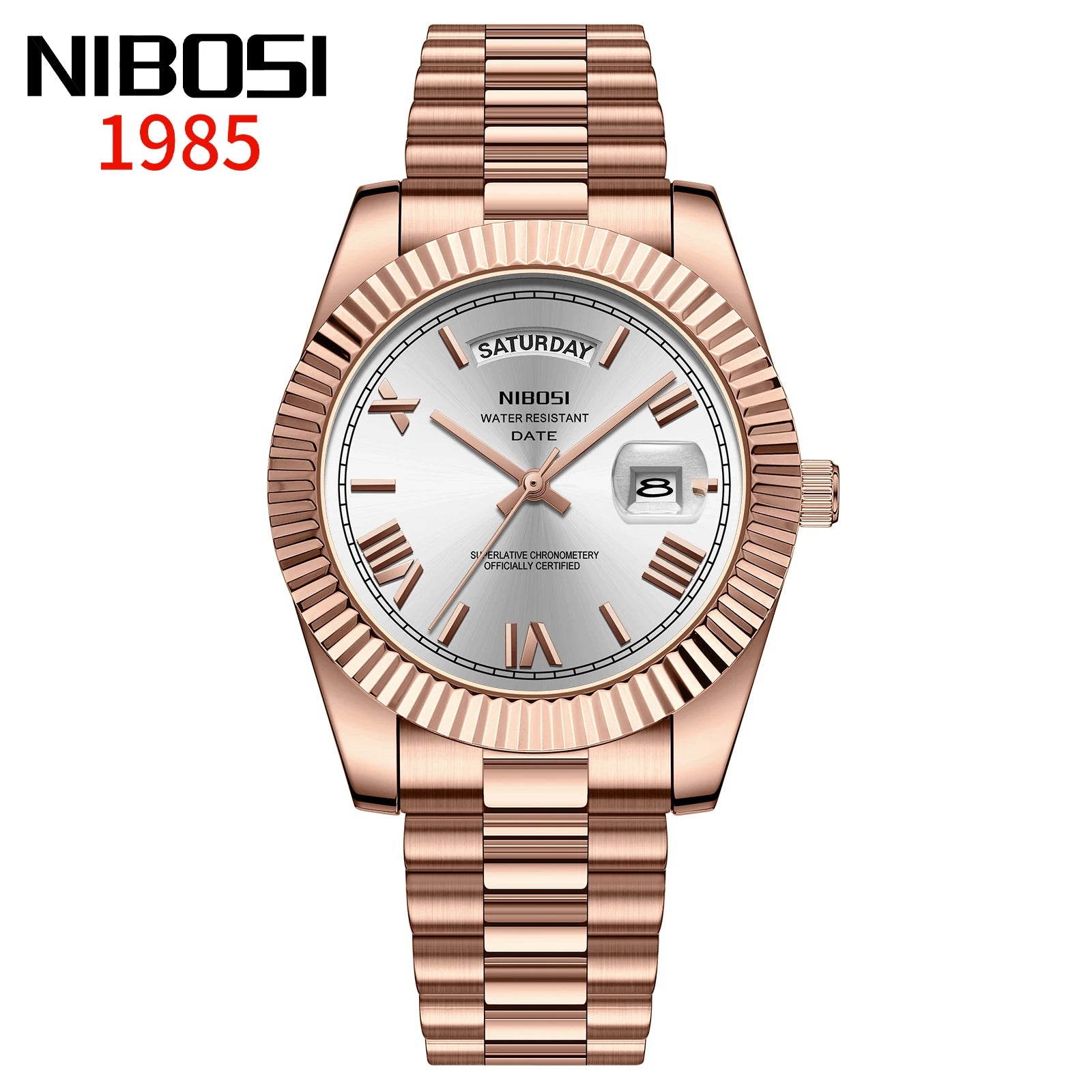 NIBOSI Top Brand Luxury Men Watches Fashion Wristwatch Day Date Miyota Quartz Watch Men Waterproof Steel Male Clock Reloj Hombre