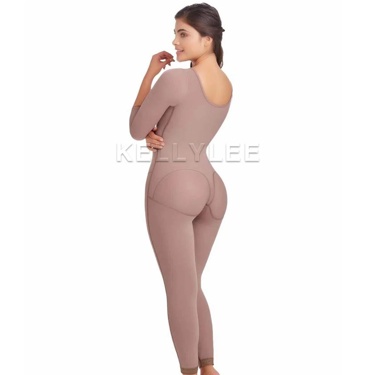 Shaped Up Seamless Fajas Colombianas Long-Sleeve Modeling Waist Shaper and Butt Lifter High Quality Slimming Underwear Fajas