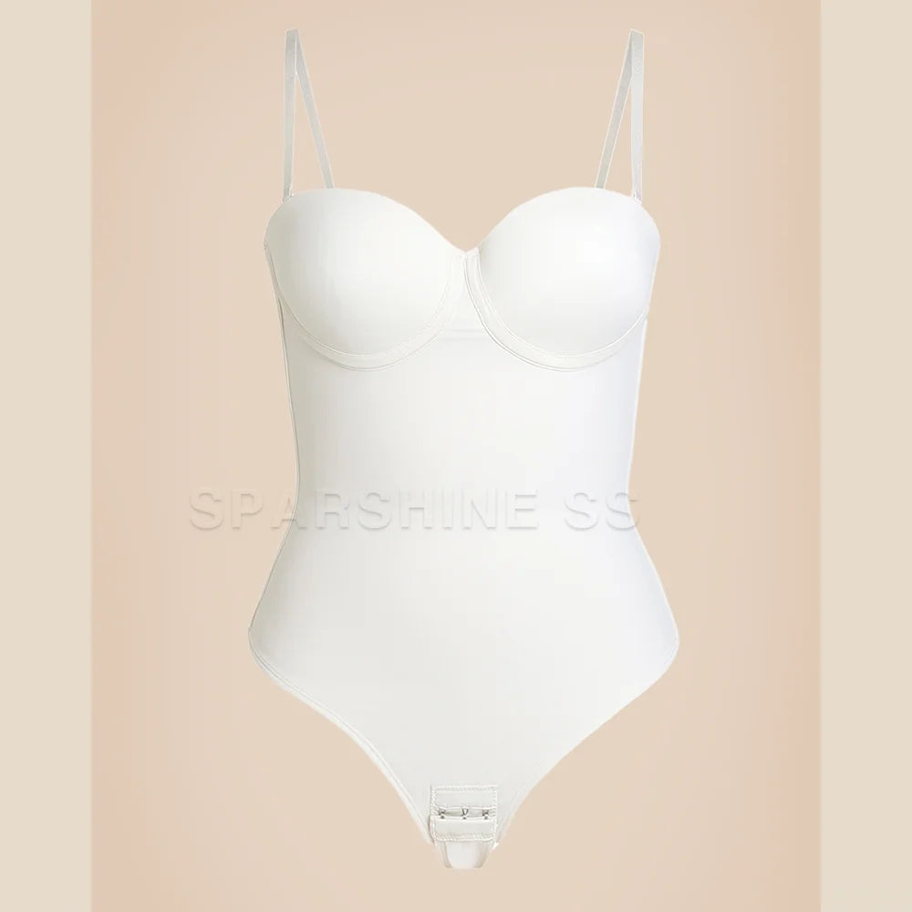 Woman Fajas Shapewear Bodysuits with Bra Stage2-3 Waist Slimming Sexy Seamless One-Piece Body Shaper Trimmer Back Modeling Strap