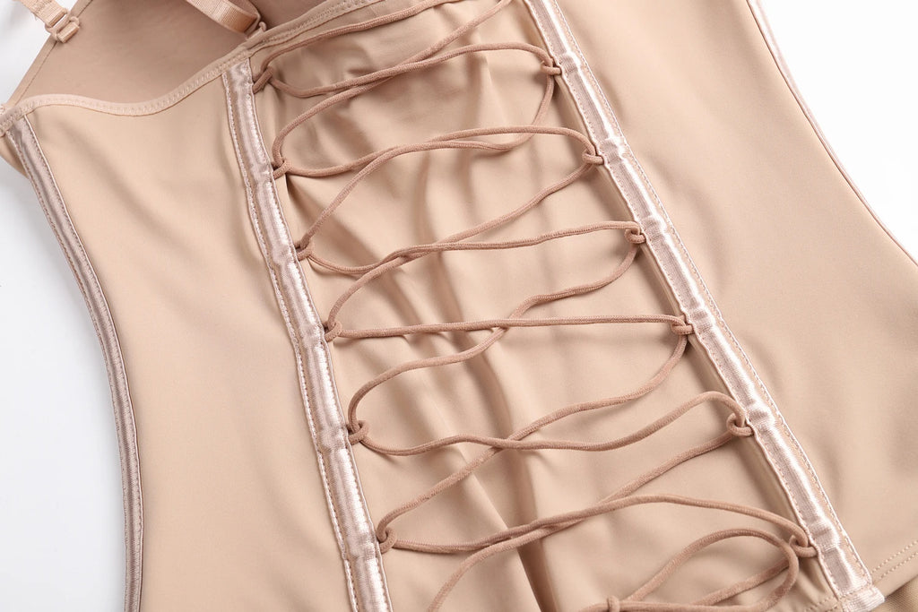 New Triangle Body Shaper Flat Belly Reductive Shapewear Bodysuits with Bra Tummy Control Slimming Sheath Liposuction Surgery