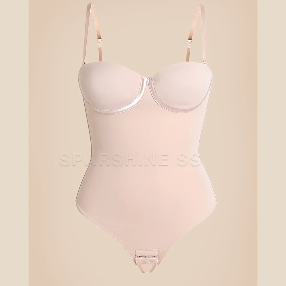 Woman Fajas Shapewear Bodysuits with Bra Stage2-3 Waist Slimming Sexy Seamless One-Piece Body Shaper Trimmer Back Modeling Strap