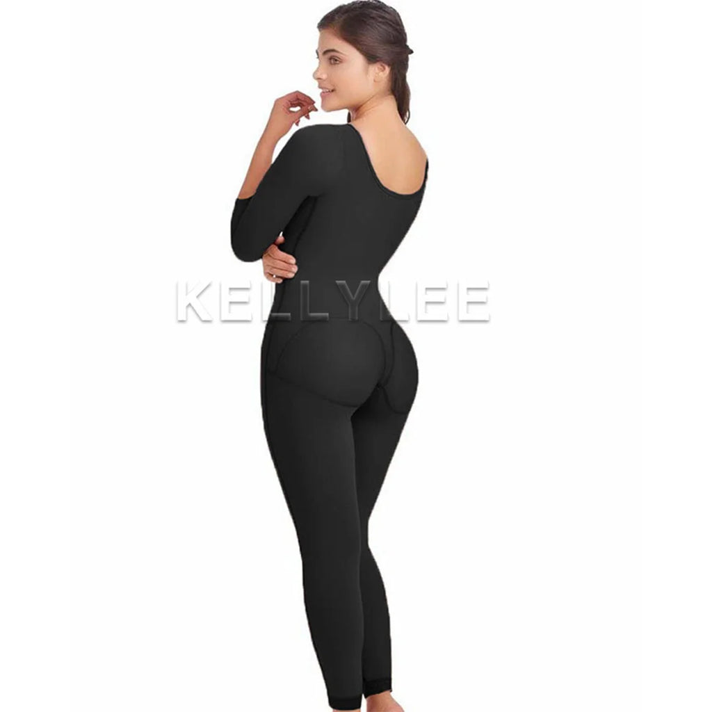 Shaped Up Seamless Fajas Colombianas Long-Sleeve Modeling Waist Shaper and Butt Lifter High Quality Slimming Underwear Fajas