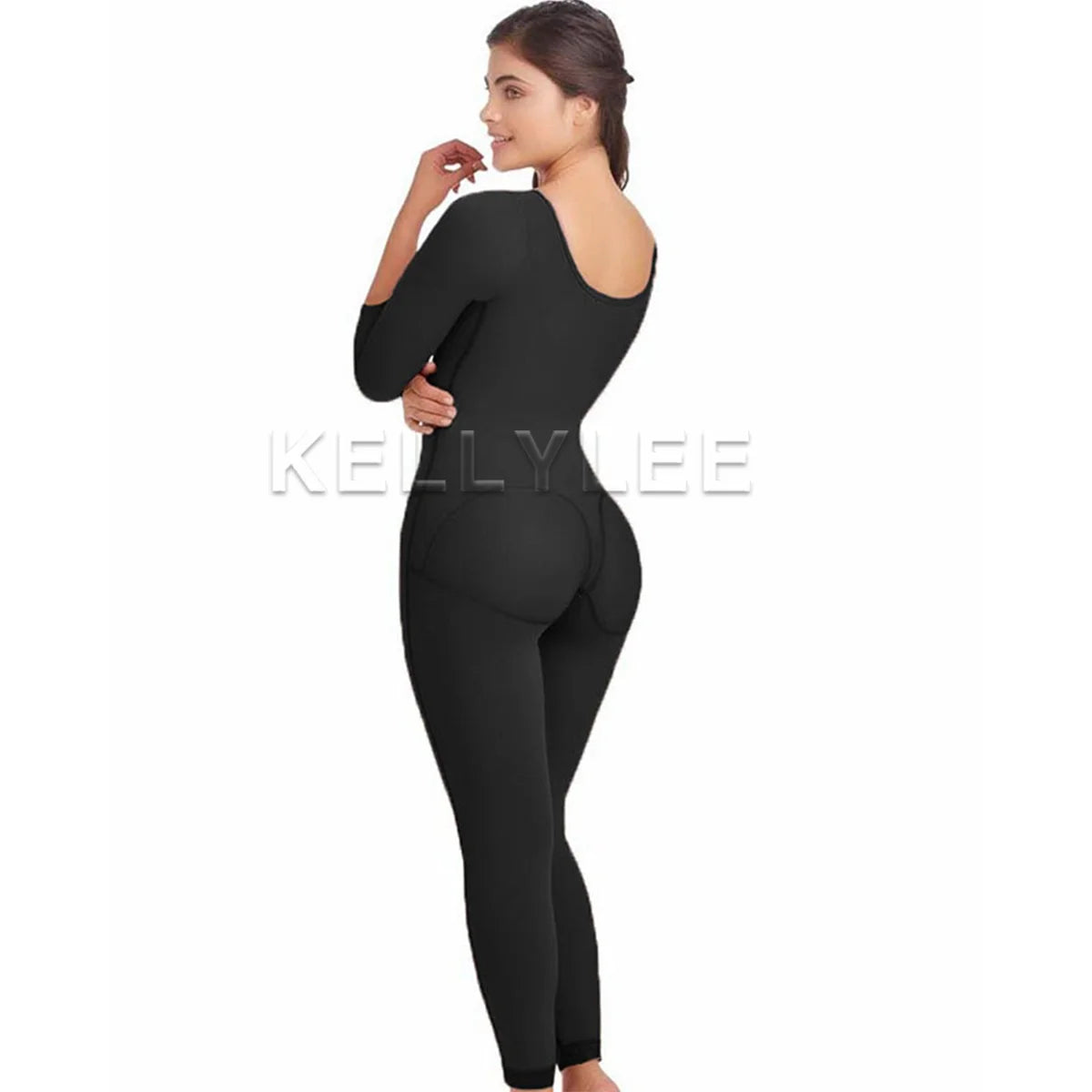 Shaped Up Seamless Fajas Colombianas Long-Sleeve Modeling Waist Shaper and Butt Lifter High Quality Slimming Underwear Fajas