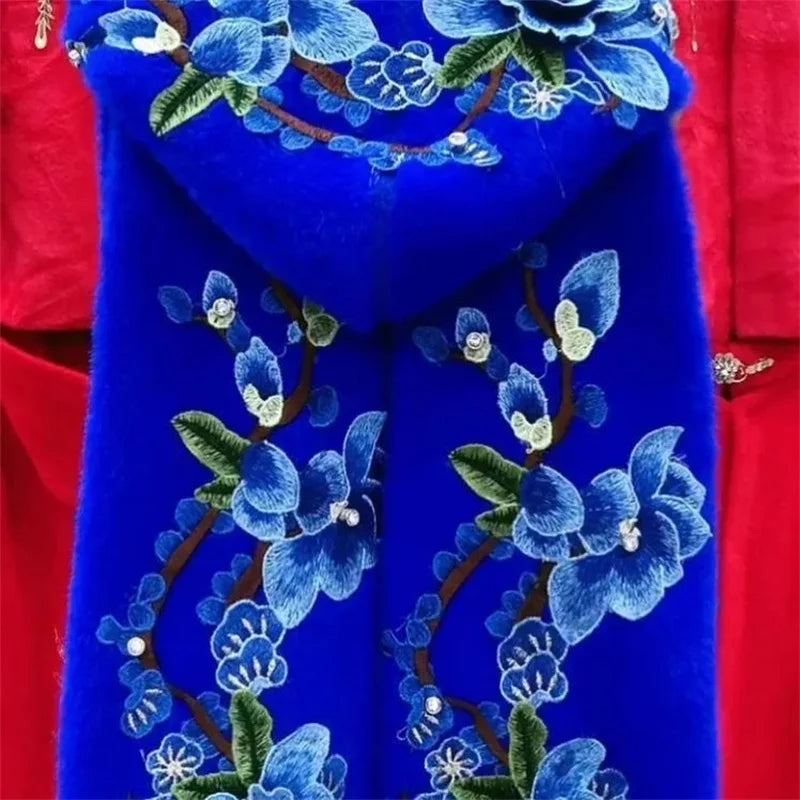 Autumn Winter New 2023 Women Imitation Mink Velvet Jacket Middle Aged Mother Hooded Loose Casual Warm Knitted  Cardigan Female