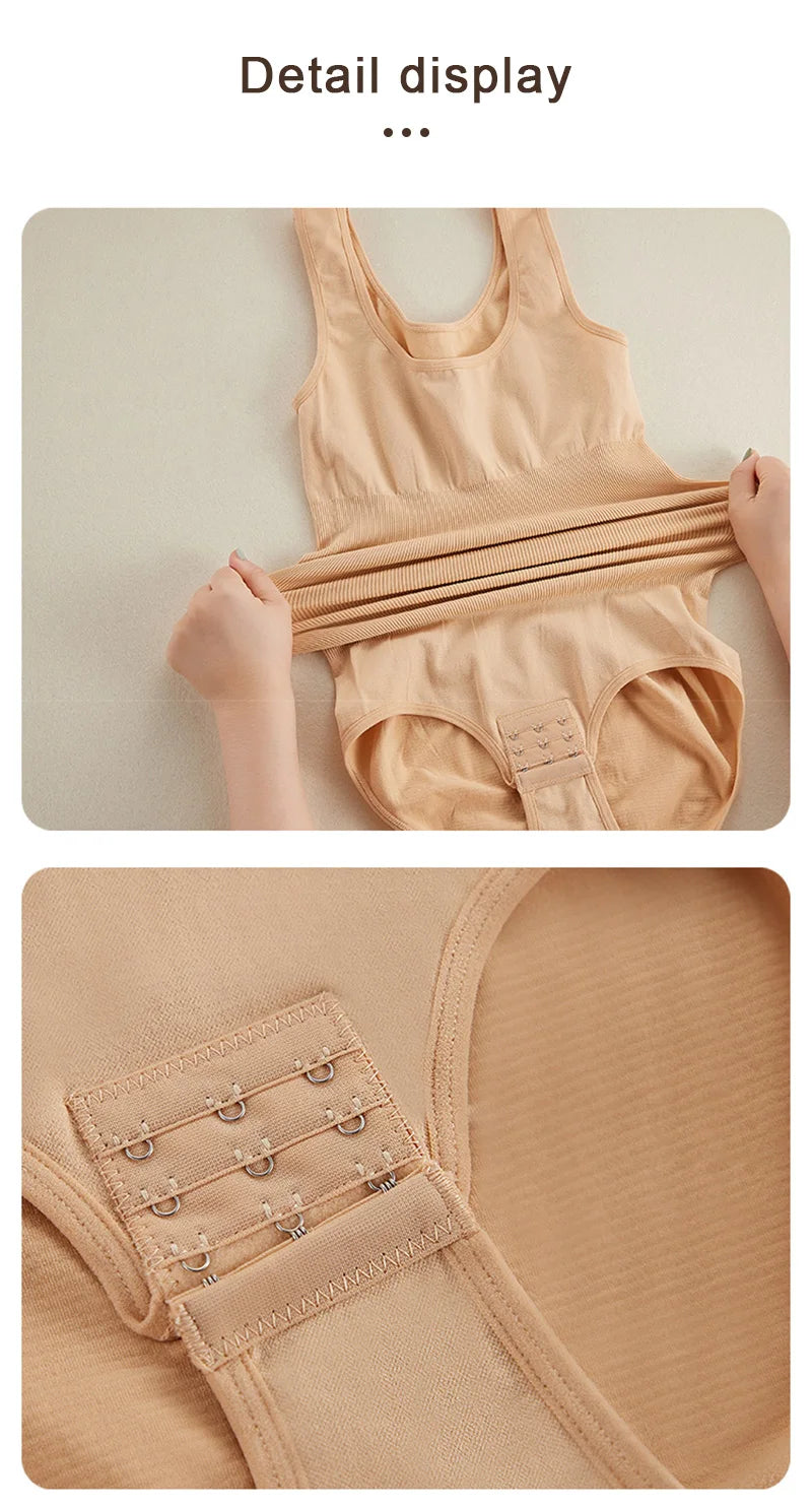 Women Body Shapers Women Bodysuit Tummy Control Shapewear Slimming Bodyshaper Fashion Tanks Sexy Thong Female Slim Jumpsuit