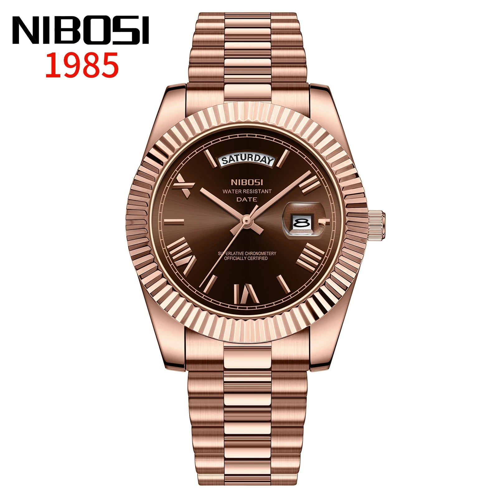 NIBOSI Top Brand Luxury Men Watches Fashion Wristwatch Day Date Miyota Quartz Watch Men Waterproof Steel Male Clock Reloj Hombre