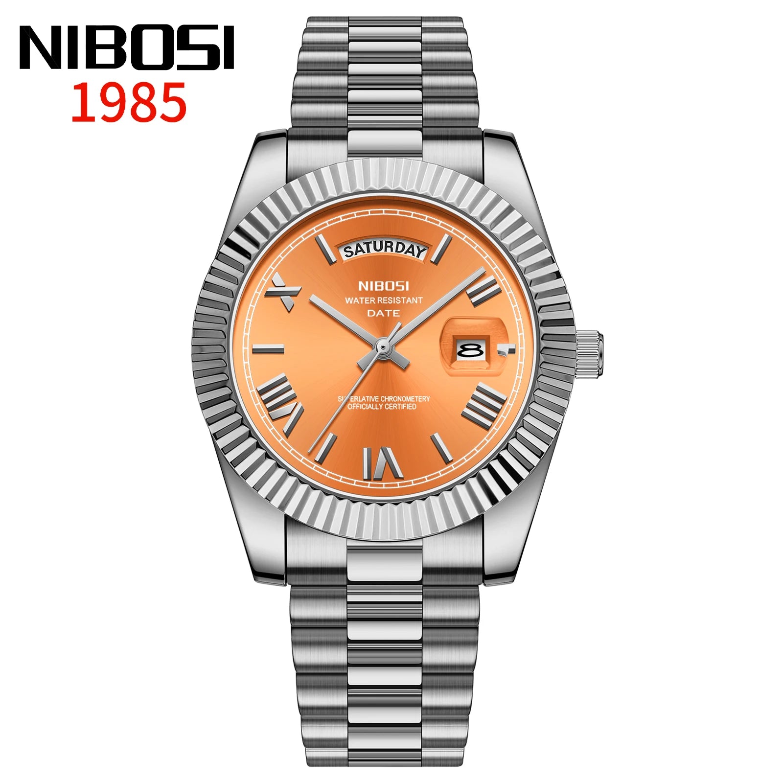 NIBOSI Top Brand Luxury Men Watches Fashion Wristwatch Day Date Miyota Quartz Watch Men Waterproof Steel Male Clock Reloj Hombre