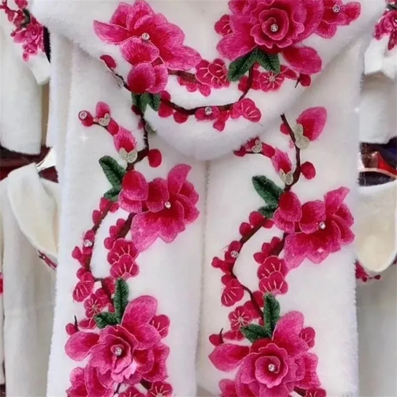 Autumn Winter New 2023 Women Imitation Mink Velvet Jacket Middle Aged Mother Hooded Loose Casual Warm Knitted  Cardigan Female