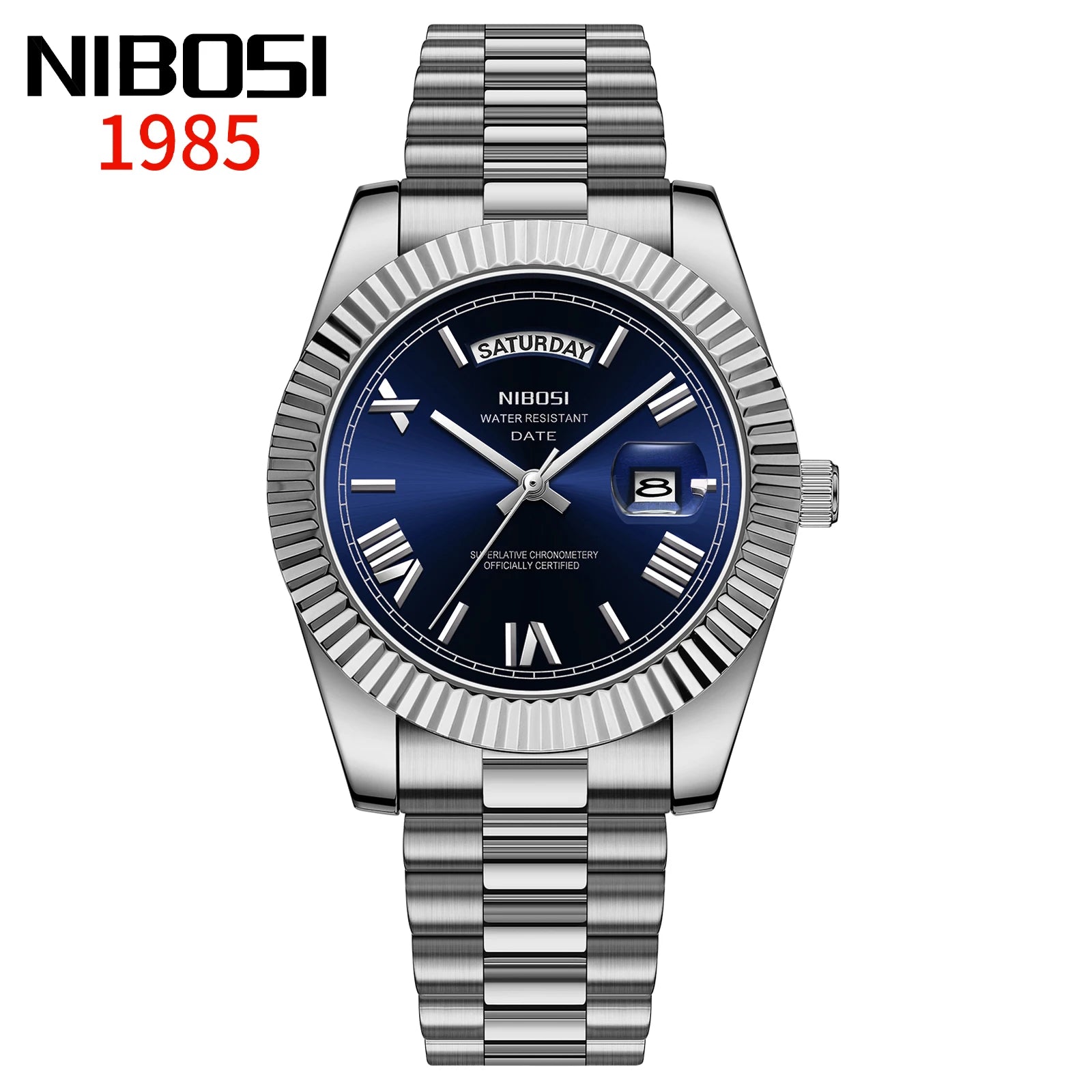 NIBOSI Top Brand Luxury Men Watches Fashion Wristwatch Day Date Miyota Quartz Watch Men Waterproof Steel Male Clock Reloj Hombre