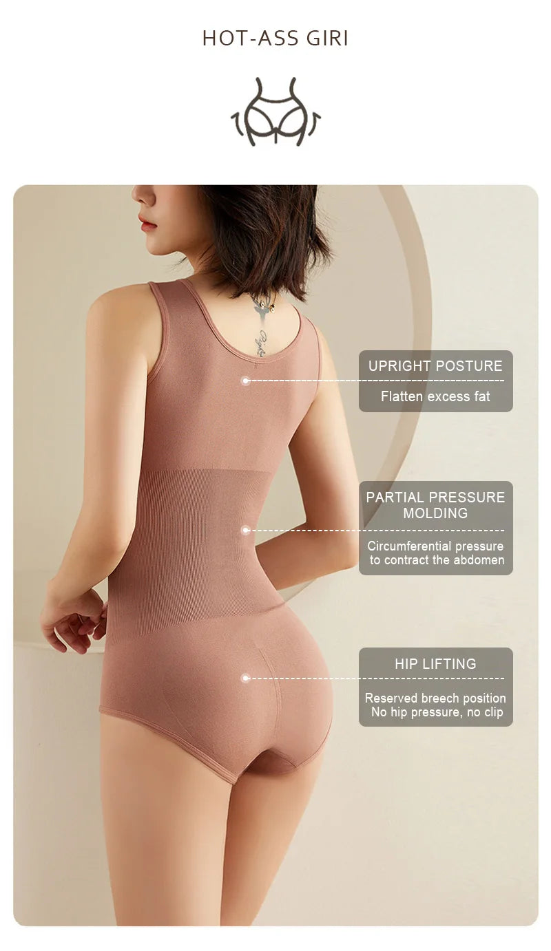 Women Body Shapers Women Bodysuit Tummy Control Shapewear Slimming Bodyshaper Fashion Tanks Sexy Thong Female Slim Jumpsuit