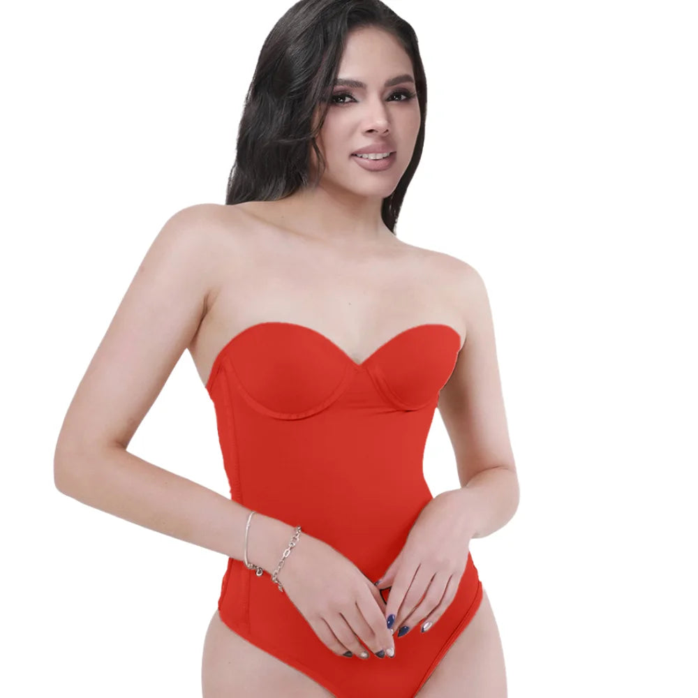 Woman Fajas Shapewear Bodysuits with Bra Stage2-3 Waist Slimming Sexy Seamless One-Piece Body Shaper Trimmer Back Modeling Strap